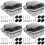 4Pcs Outdoor Weatherproof Electrical Junction Box Durable ABS Plastic 5