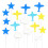 16Pcs Airplanes White Cloud Cupcake Toppers For Birthday Party 4