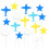 16Pcs Airplanes White Cloud Cupcake Toppers For Birthday Party 7