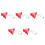 5Pcs Lightweight Red Nock Positioner Fletching Tool 6