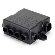 Caja de Fusibles de Distribución de Energía de Alta Resistencia para Portafusibles de 12-32 V para Reguladores de Voltaje de Automóviles, Barcos y