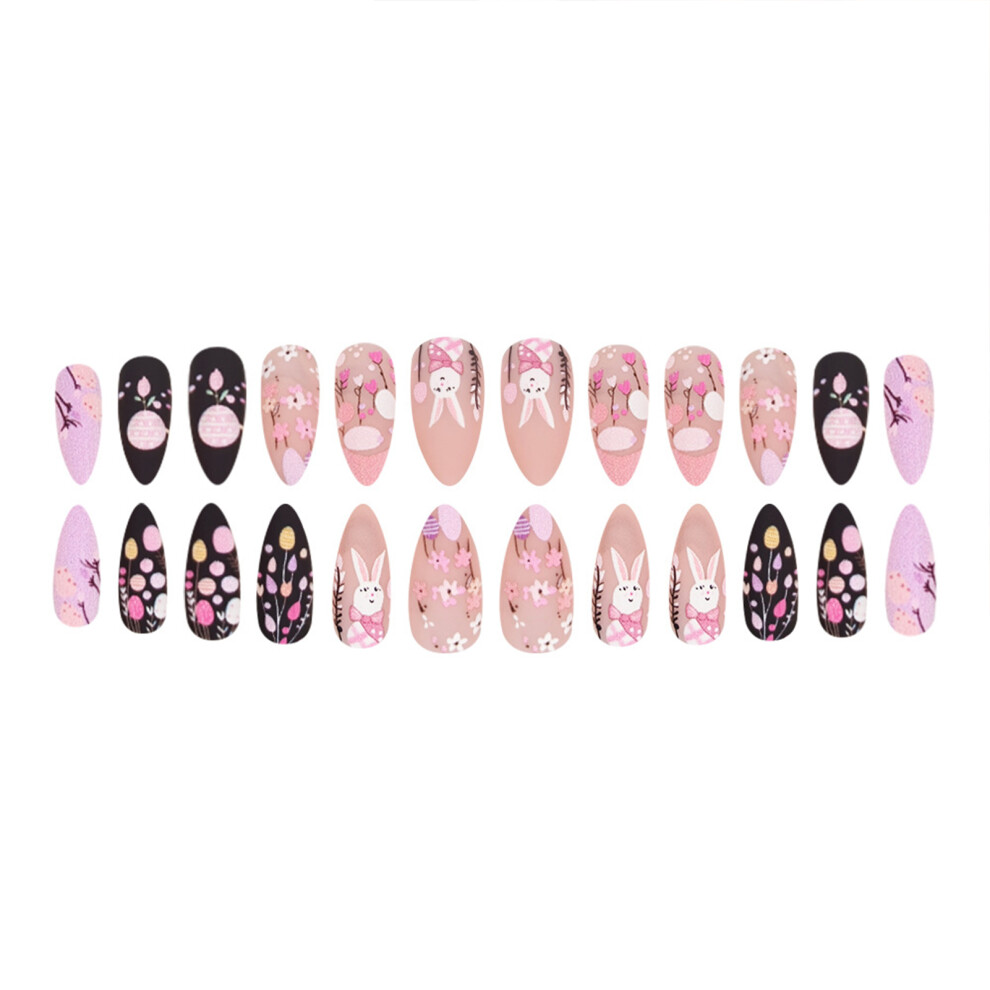 Dcph-Clothing Easter Bunny Fake Nails - Reusable & Stylish