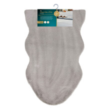 JVL Faux Fur Pelt Rug 60x90cm, Soft Decorative Rug, Light Taupe