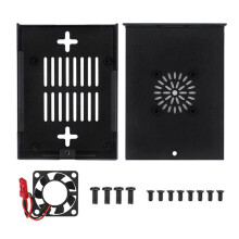Para Orange Pi 5Max Metal Shell Fan Heat Sink Capa Protetora Resistente e Durável
