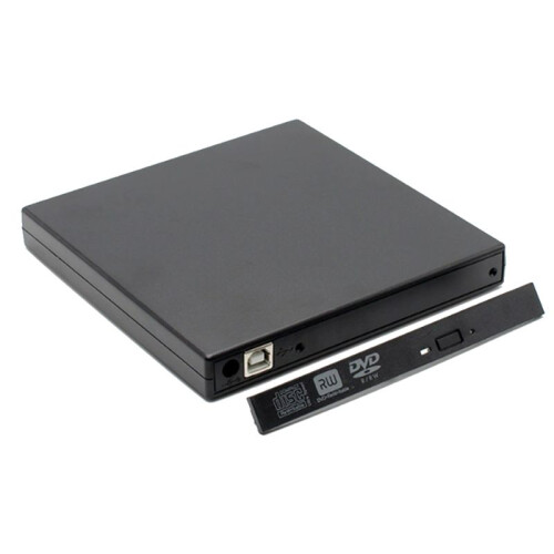 External CD DVD Drive, USB 2.0 Slim Protectable External CD-RW Drive DVD-ROM Burner Player for Laptops Desktop PC