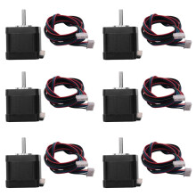 6X 3D-Drucker Motors, Nema 17 Schrittmotor, 40 mm Hoch Drehmoment Bipolar  Schrittmotor-Kit,0.46Nm Low Noise 42 2-Satz Universal Electric Motor