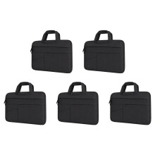5pcs 14 Inch High Capacity Tablet Sleeve Case Portable Waterproof Laptop Sleeve Case for Carrying A 14-Inch Laptop Black