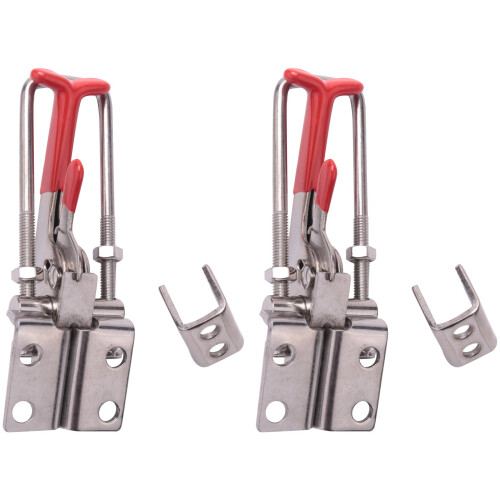 2-Pack 2000Lbs Capacity Heavy Duty Adjustable  U Bolt Self-Lock Toggle Clamp