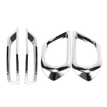 For Forester Sj 2013-2016 Front Rear Fog Light Lamp Bumper Foglight Chrome Cover Trim Bezel Car Styling Accessories