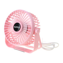 Ventilateur suspendu USB, ventilateur de bureau Portable,-Rose