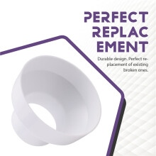 Ventilation Pipe Reducer Adapter Pipe Air Duct Adapter Pipe Connector for Inline Ventilation System(150-100mm)