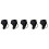 5Stk Lederhandschuhe Gothic Punk Handkettchen Accessoire 9