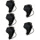 5Stk Lederhandschuhe Gothic Punk Handkettchen Accessoire 11