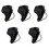 5Stk Lederhandschuhe Gothic Punk Handkettchen Accessoire 3