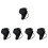5Stk Lederhandschuhe Gothic Punk Handkettchen Accessoire 5