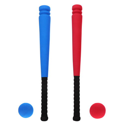 2Sets Lightweight Baseball Bat Children Plaything Blue