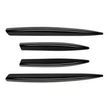 Glossy Black Front Bumpers Lip Front Grille Trim for A Class W177 A180 2023+ AMG 2018+ Car Spoiler Sticker