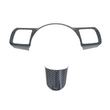 For Sonata DN8 2024 Car Steering Wheel Cover Trim Decorative Frame Carbon Fiber Interior Accessories