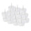 30Pièces Attaches Décoratives Blanches Pour , Clous 8