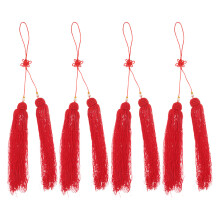 16Pièces Pendentifs Pompons Rouges Pour Épée Arts Martiaux Tai-Chi