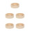 5Pièces Gamelle Bois Beige Stable Lavable Pour Animaux Décorative 7