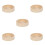5Pièces Gamelle Bois Beige Stable Lavable Pour Animaux Décorative 2
