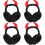 4Pièces Protège-Oreilles Noir Pour Hiver 7
