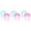 6Pièces Bonnet De Douche Bébé Silicone Ajustable Pour Bain 6