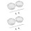 4Pièces Couvercles Ventilation Rv En Acier Inoxydable Argent Protège 6