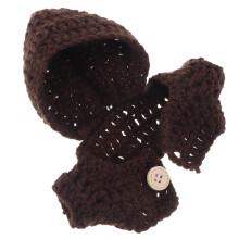 5Pièces Mini Combinaison En Laine Pour Jouets Poupées Café