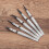 5Pièces Pinces Droites Céramique Antirouille Usage Argent 3