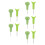 10Pièces Braille Vert Durable Pour Cours Formation 8