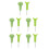 10Pièces Braille Vert Durable Pour Cours Formation 6