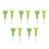 10Pièces Braille Vert Durable Pour Cours Formation 9