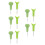 10Pièces Braille Vert Durable Pour Cours Formation 5