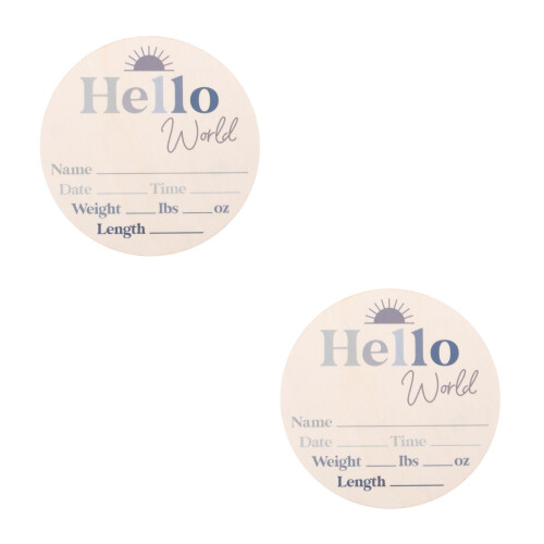 2Pièces Accessoires Bois Beige Pour Annonces Photos Bébé 2