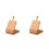 2Pièces Chevalet Table Bois Pliable Avec Rangement Manche Cuir 9