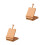 2Pièces Chevalet Table Bois Pliable Avec Rangement Manche Cuir 7