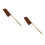 2Pièces Portable Poils Naturels Marron Clair 4