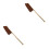 2Pièces Portable Poils Naturels Marron Clair 5