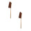 2Pièces Portable Poils Naturels Marron Clair 6