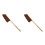 2Pièces Portable Poils Naturels Marron Clair 10