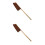 2Pièces Portable Poils Naturels Marron Clair 9