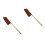 2Pièces Portable Poils Naturels Marron Clair 7