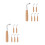 12Pièces Clés Lyre Harpe Bois Clair Pour Musiciens 6