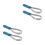 2Pièces Grattoir Manche PVC Acier 7