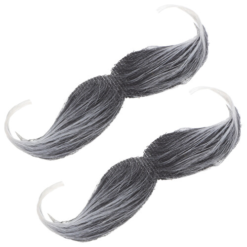 20Pièces Moustache Fausses Noires Texture Fine Pour Carnaval