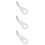 3Pièces Outil Extraction Clé Argent Maison Durable En Acier 10