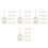 120Pièces Décorations De Beige, Pendants Sapin 4