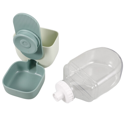 4Pièces Abreuvoir Suspendu Vert En Hips+pet 1